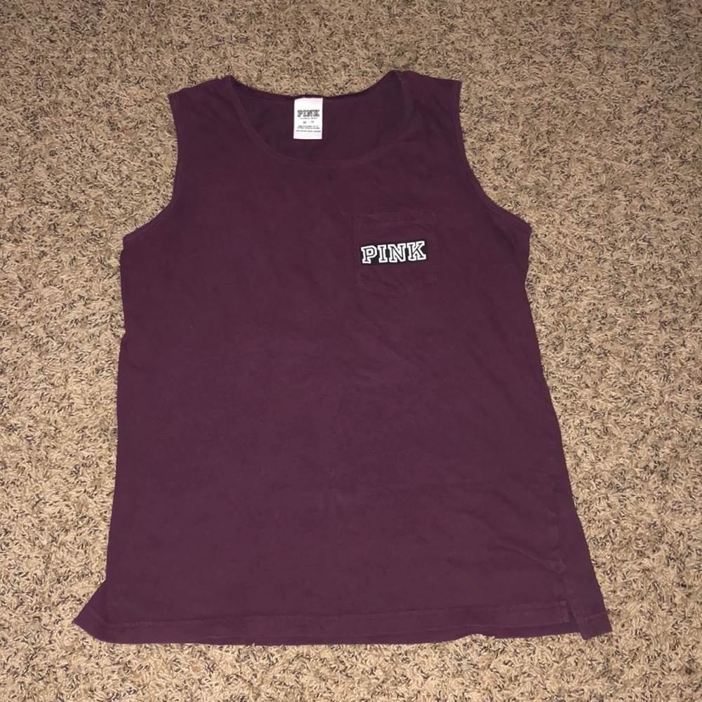 Pink muscle tee